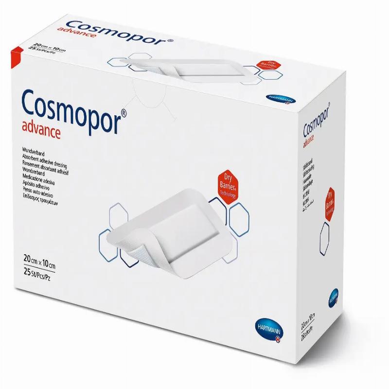 Абсорбуюча адгезивна пов'язка Cosmopor® advance 20см x 10см 25шт